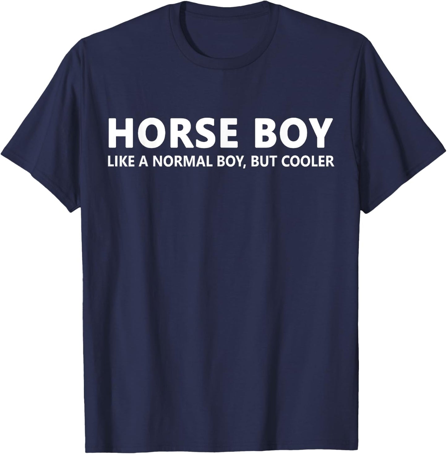 Horseback Riding Boy Horse Boy T-Shirt - T-Shirt | Navy