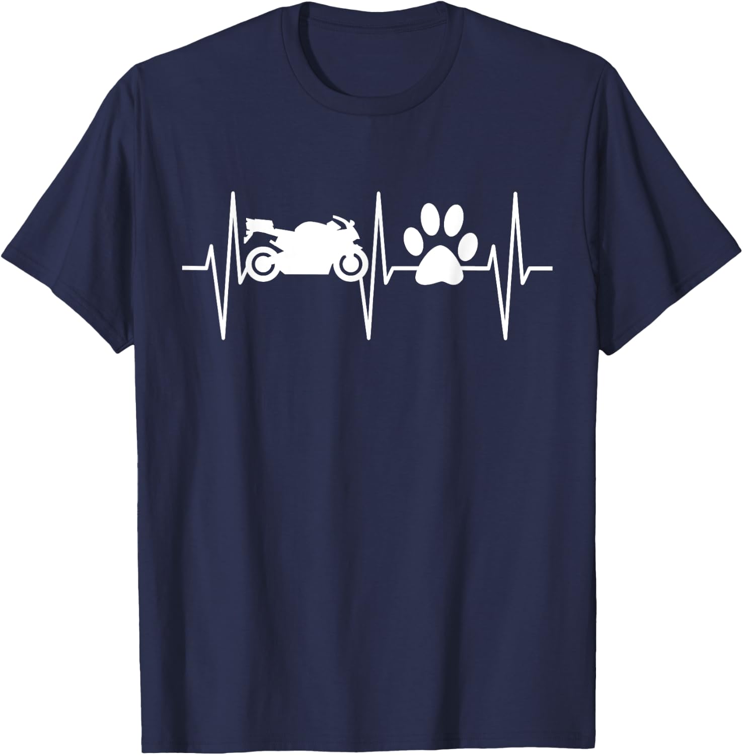 Biker Shirt Dog Lover Sport Bike Funny Motorcycle Women Girls Kids T-Shirt - T-Shirt | Navy