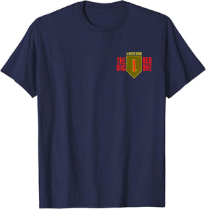 1ST INFANTRY DIVISION ARMY Black Men's Classic Fit Modern Military Theme T-Shirt - T-Shirt | Navy