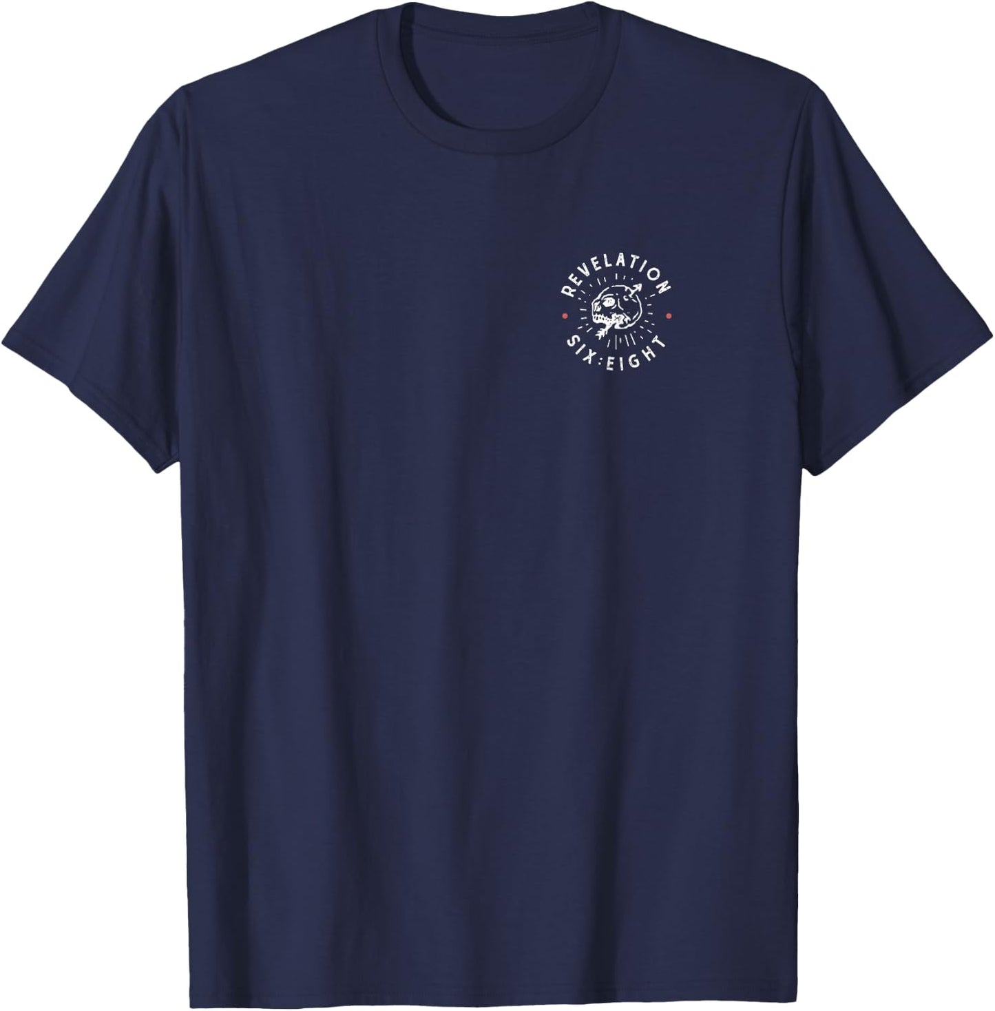 Hell Followed With Him Christian Apocalypse Revelation Verse T-Shirt - T-Shirt | Navy