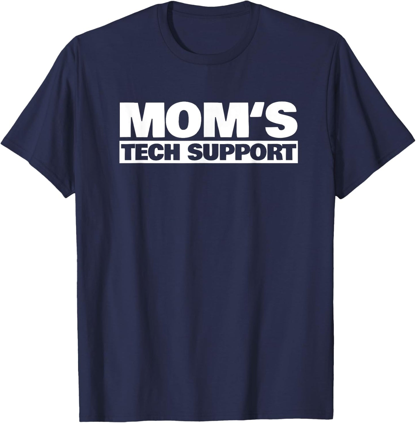 Mom's Tech Support T-Shirt - T-Shirt | Navy