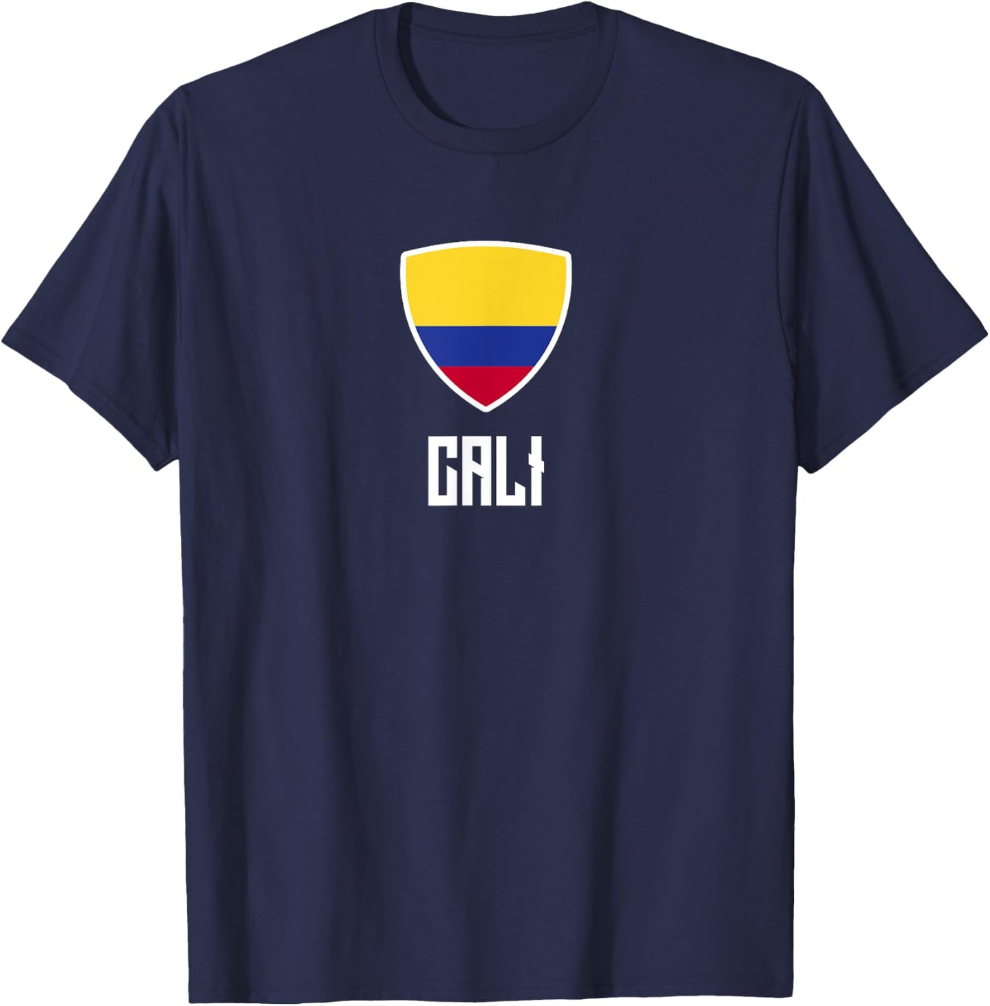 Cali Colombian Flag Roots Heritage Colombia T-Shirt - T-Shirt | Navy