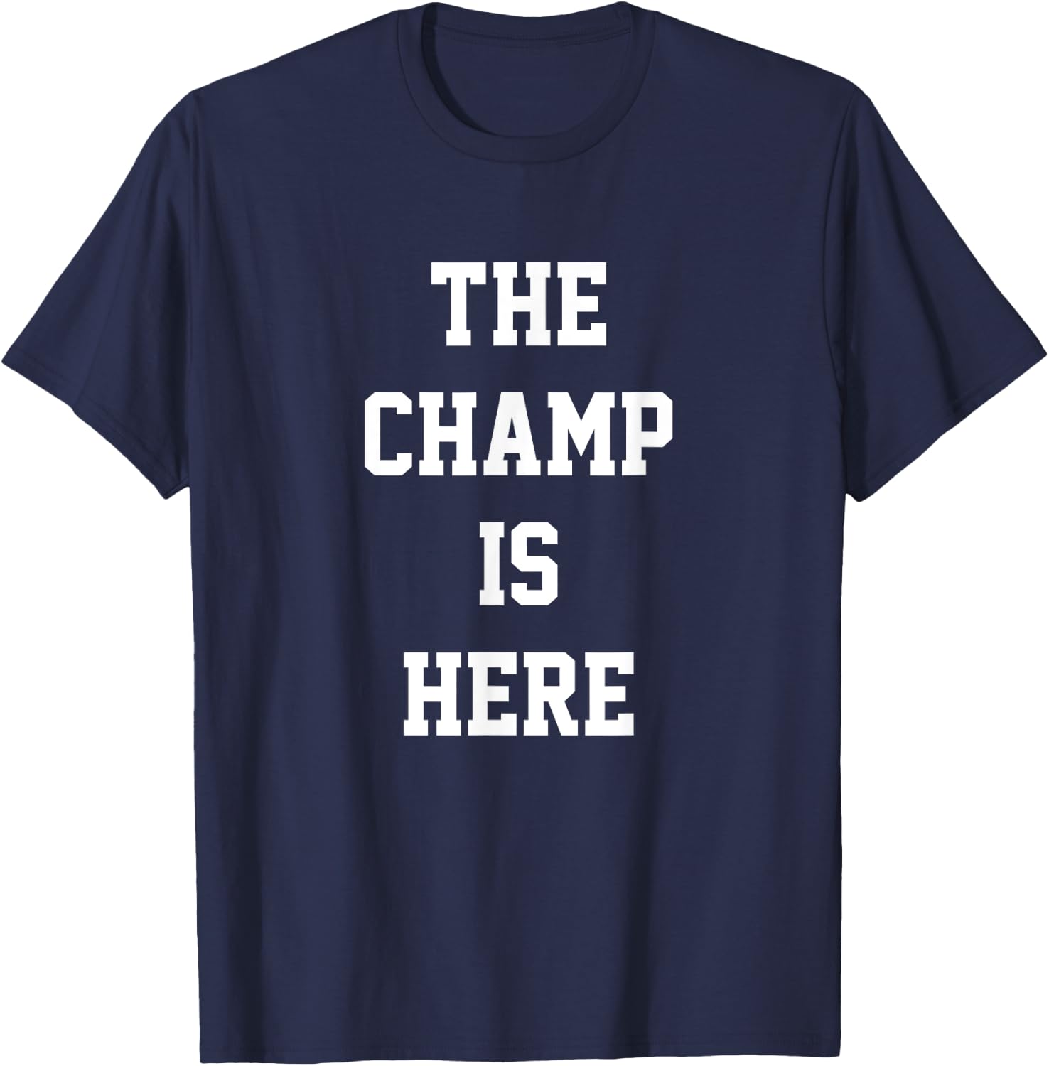 The Champ Is Here Fury King Boxing gym T-Shirt - T-Shirt | Navy