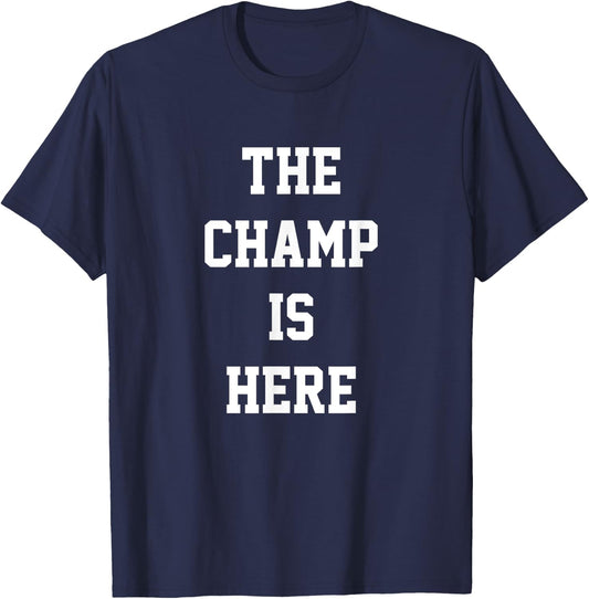 The Champ Is Here Fury King Boxing gym T-Shirt - T-Shirt | Navy
