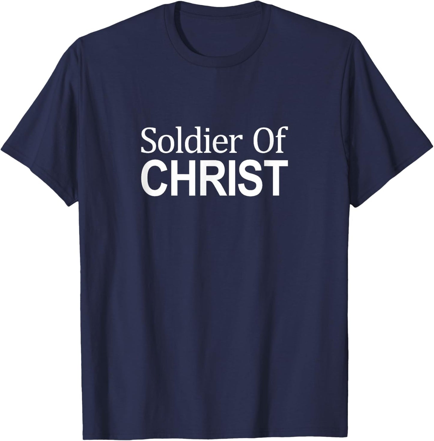 Soldier Of Christ T-Shirt - T-Shirt | Navy