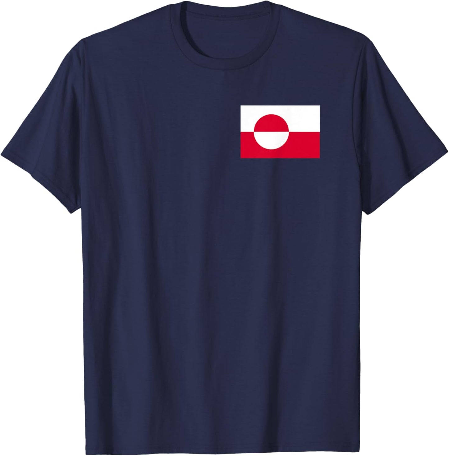 Greenlandic Flag of Greenland T-Shirt - T-Shirt | Navy