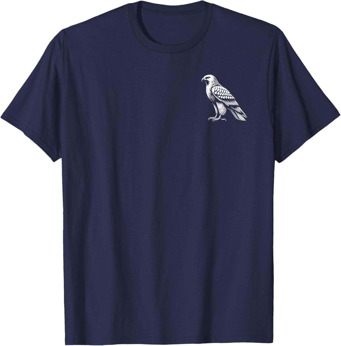 Hawk Dad Mom Lover - Monochromatic Hawk T-Shirt - T-Shirt | Navy