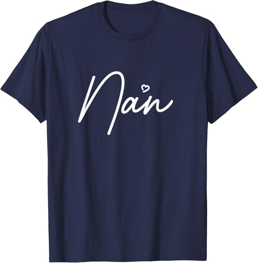 Women's Nan Cute Mother's Day Gift In British Grandma T-Shirt - T-Shirt | Navy