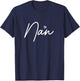 Women's Nan Cute Mother's Day Gift In British Grandma T-Shirt - T-Shirt | Navy