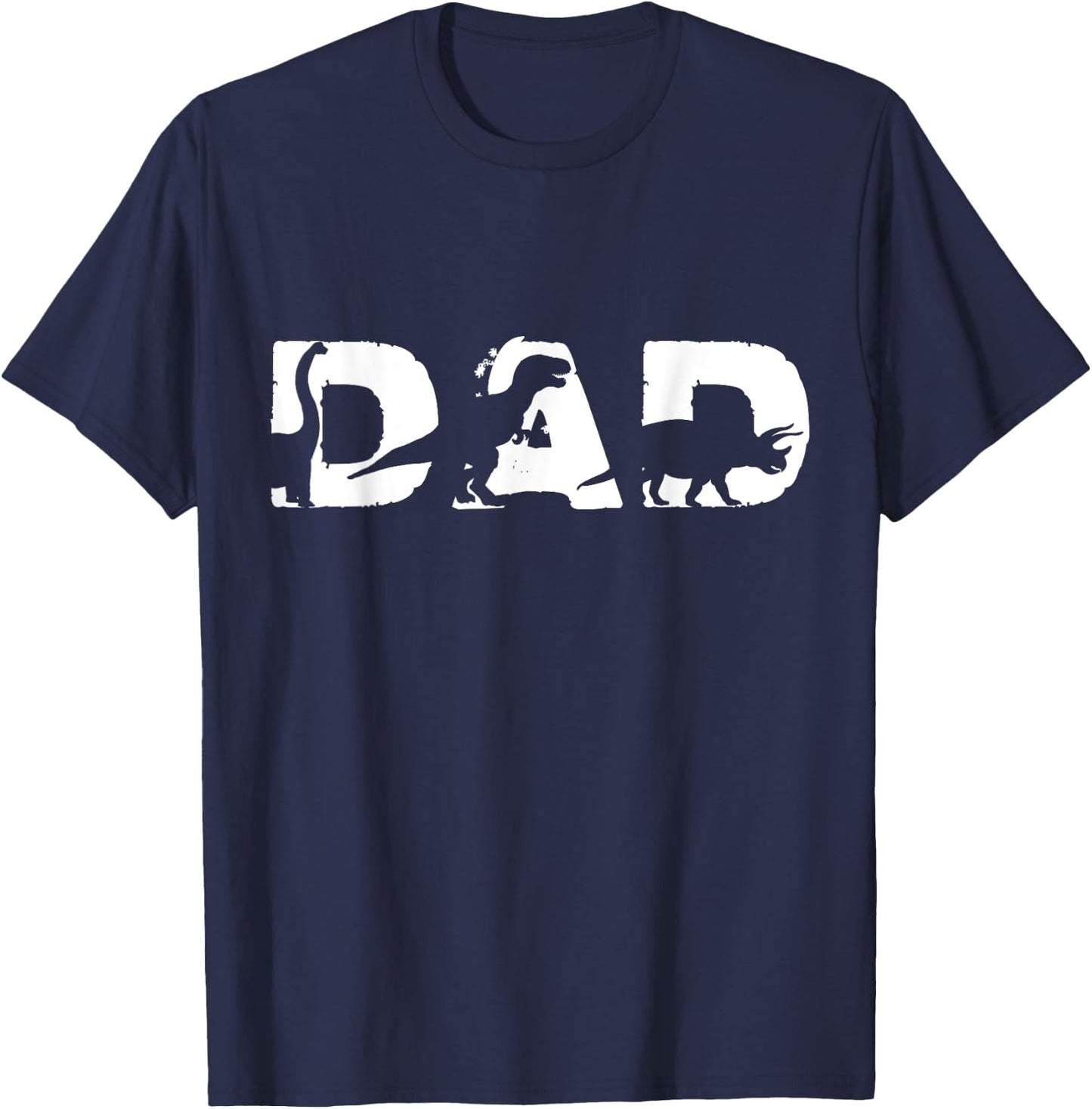 Dad A Saurus T Rex Dinosaur Father's Day Dad Dinosaur T-Shirt - T-Shirt | Navy