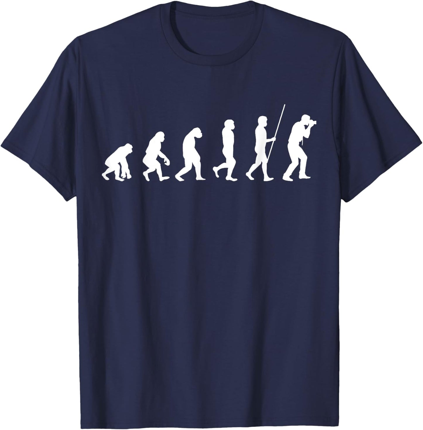 Evolution photographer | Camera photography lovers T-Shirt - T-Shirt | Navy