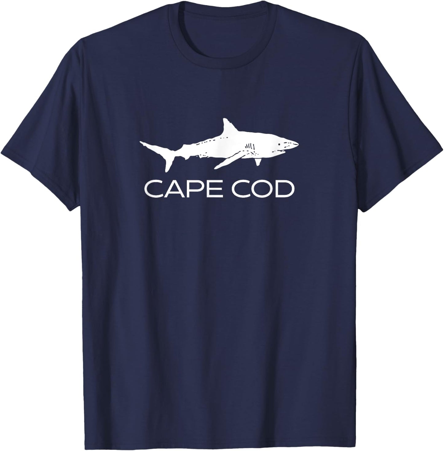 Cape Cod Shark | Cape Cod Massachusetts Souvenir Gift T-Shirt - T-Shirt | Navy