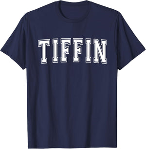 TIFFIN OH OHIO USA Vintage Sports Varsity Style T-Shirt - T-Shirt | Navy
