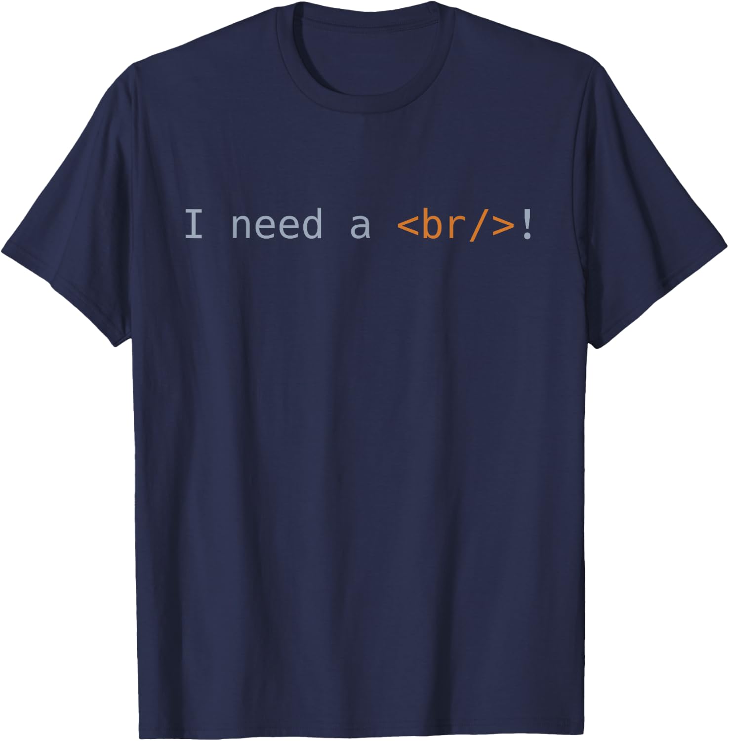Interruption Code Funny ES Gift Black T-Shirt - T-Shirt | Navy