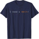Interruption Code Funny ES Gift Black T-Shirt - T-Shirt | Navy