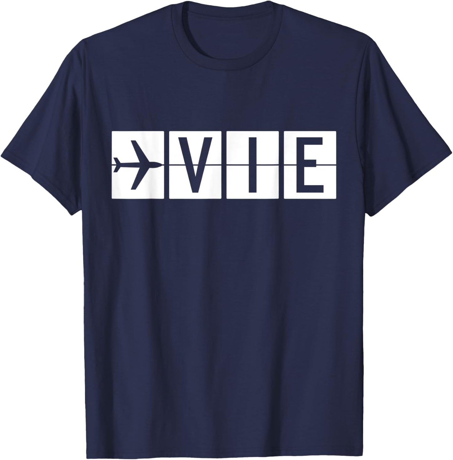 VIE Vienna Austria Airport T-Shirt - T-Shirt | Navy