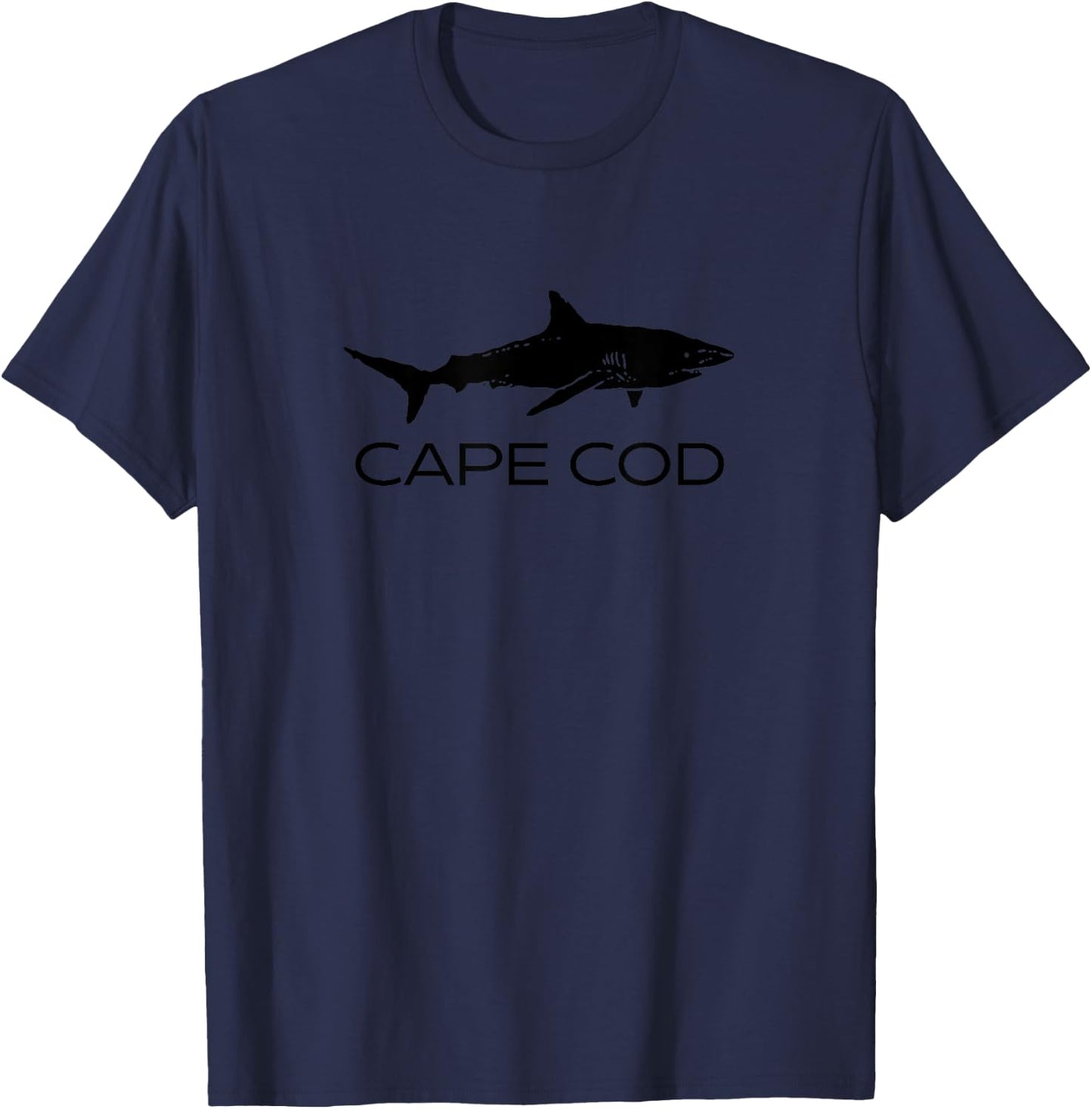 Cape Cod Shark | Cape Cod Massachusetts Gift | Cape Cod T-Shirt - T-Shirt | Navy