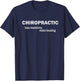 Less medicine more healing funny Chiropractic T-Shirt - T-Shirt | Navy