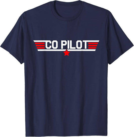 RV Co Pilot Funny Camper Motorhome Camping Matching Gift T-Shirt - T-Shirt | Navy