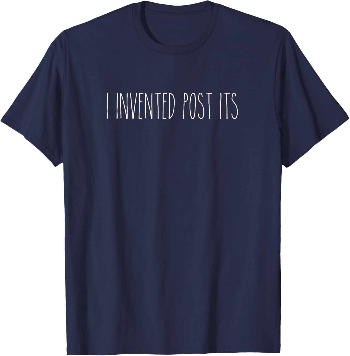 Rae inspired Dunn I invented post its reunion funny teacher T-Shirt - T-Shirt | Navy
