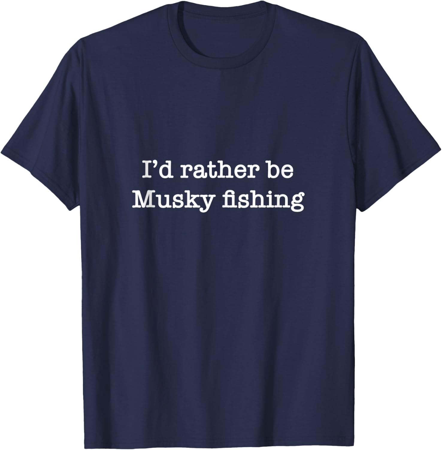 Musky Fisherman Gift Men Funny Musky Fishing T-Shirt - T-Shirt | Navy