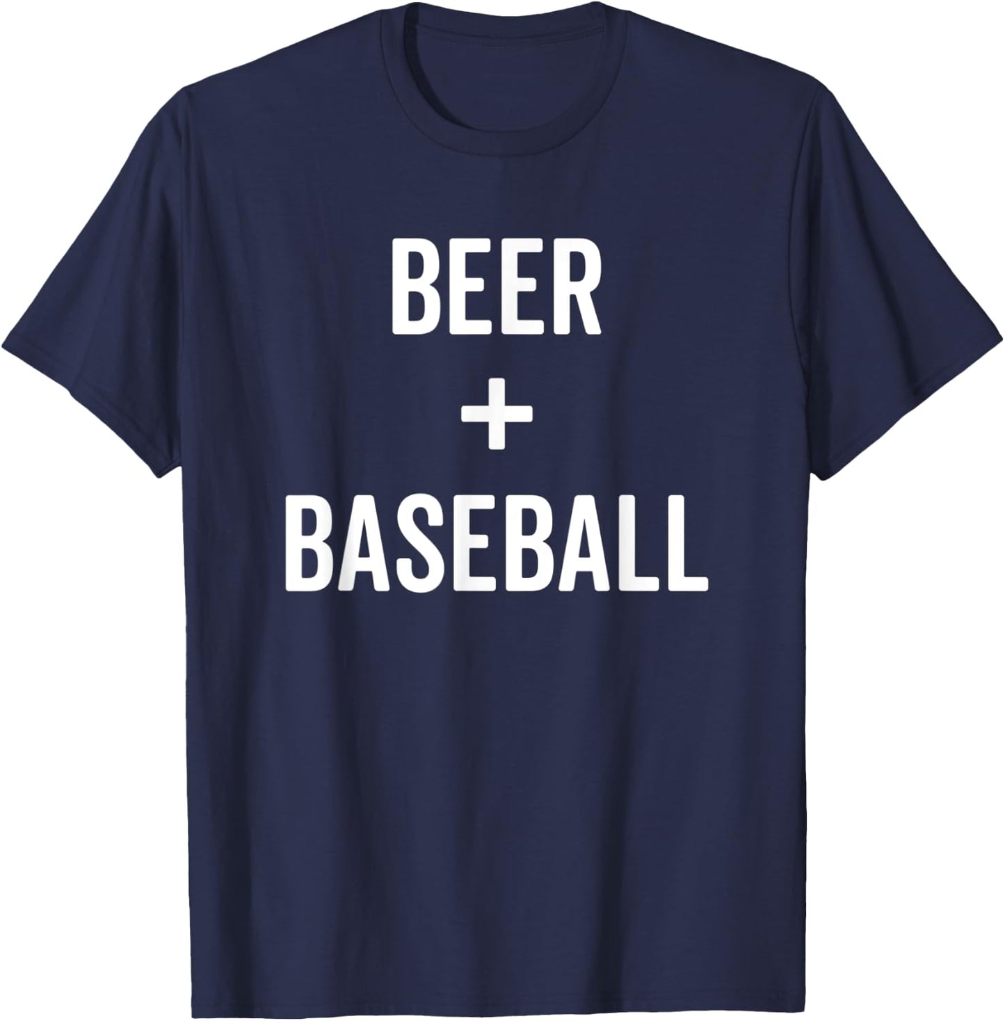 Cool Drinking Saying Drinker Graphic Beer Funny Baseball T-Shirt - T-Shirt | Navy