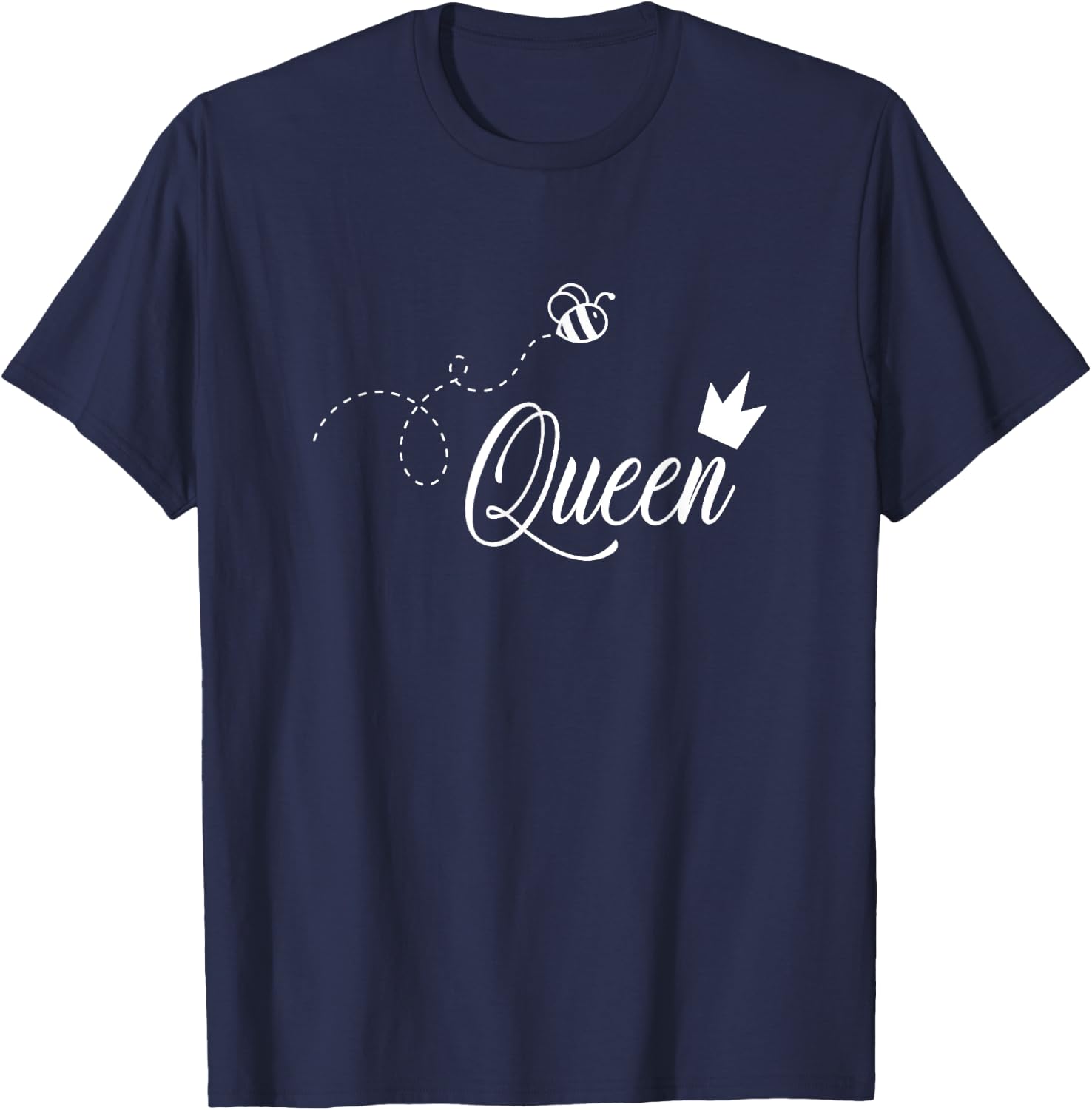 Queen Honeybee - Cute Bumblebee For Beekeeper Bee Lovers T-Shirt - T-Shirt | Navy