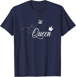 Queen Honeybee - Cute Bumblebee For Beekeeper Bee Lovers T-Shirt - T-Shirt | Navy