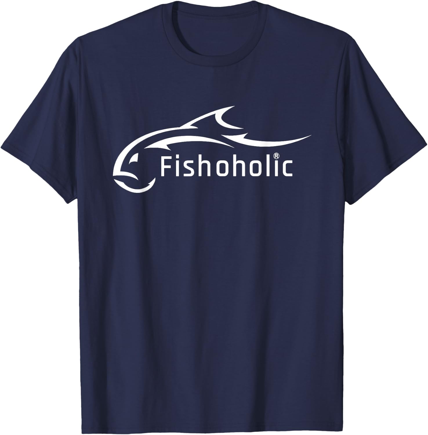 Fish Logo represents All Fish & Fishing Enthusiasts T-Shirt - T-Shirt | Navy