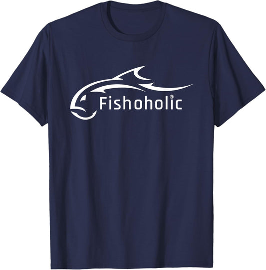 Fish Logo represents All Fish & Fishing Enthusiasts T-Shirt - T-Shirt | Navy