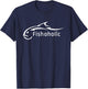 Fish Logo represents All Fish & Fishing Enthusiasts T-Shirt - T-Shirt | Navy
