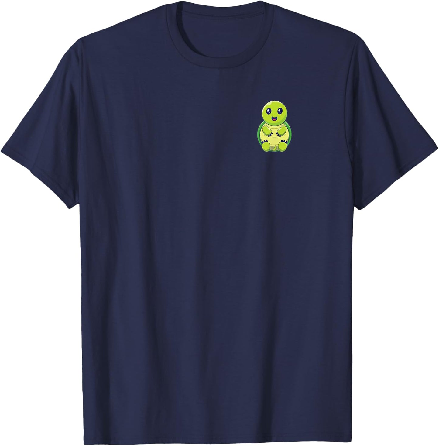 Frank The Cute Turtle T-Shirt - T-Shirt | Navy