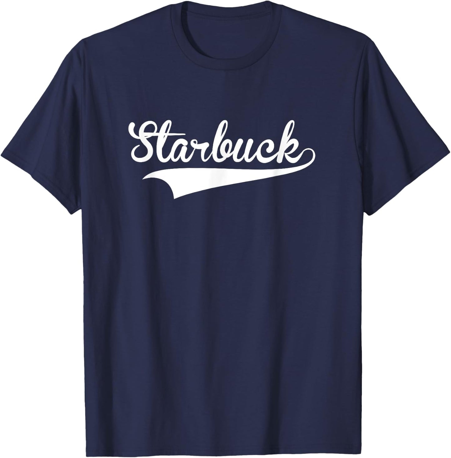 STARBUCK Baseball Vintage Retro Font T-Shirt - T-Shirt | Navy