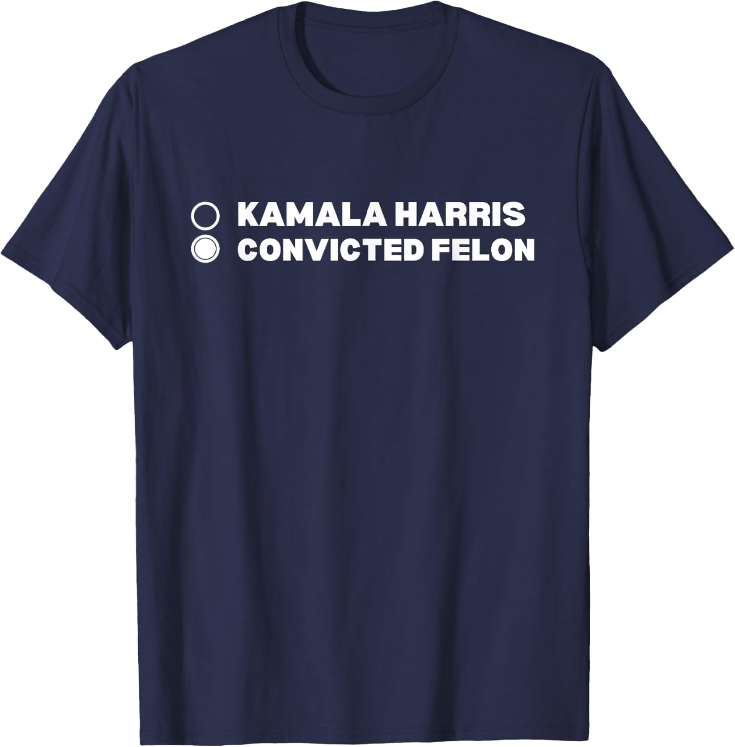 Trump Convicted Felon T-Shirt - T-Shirt | Navy