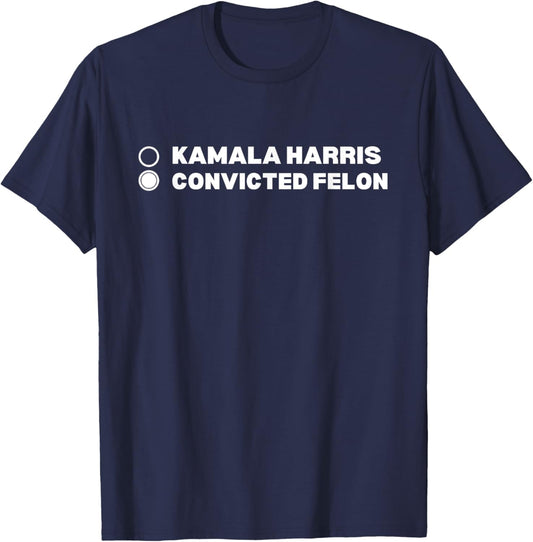 Trump Convicted Felon T-Shirt - T-Shirt | Navy