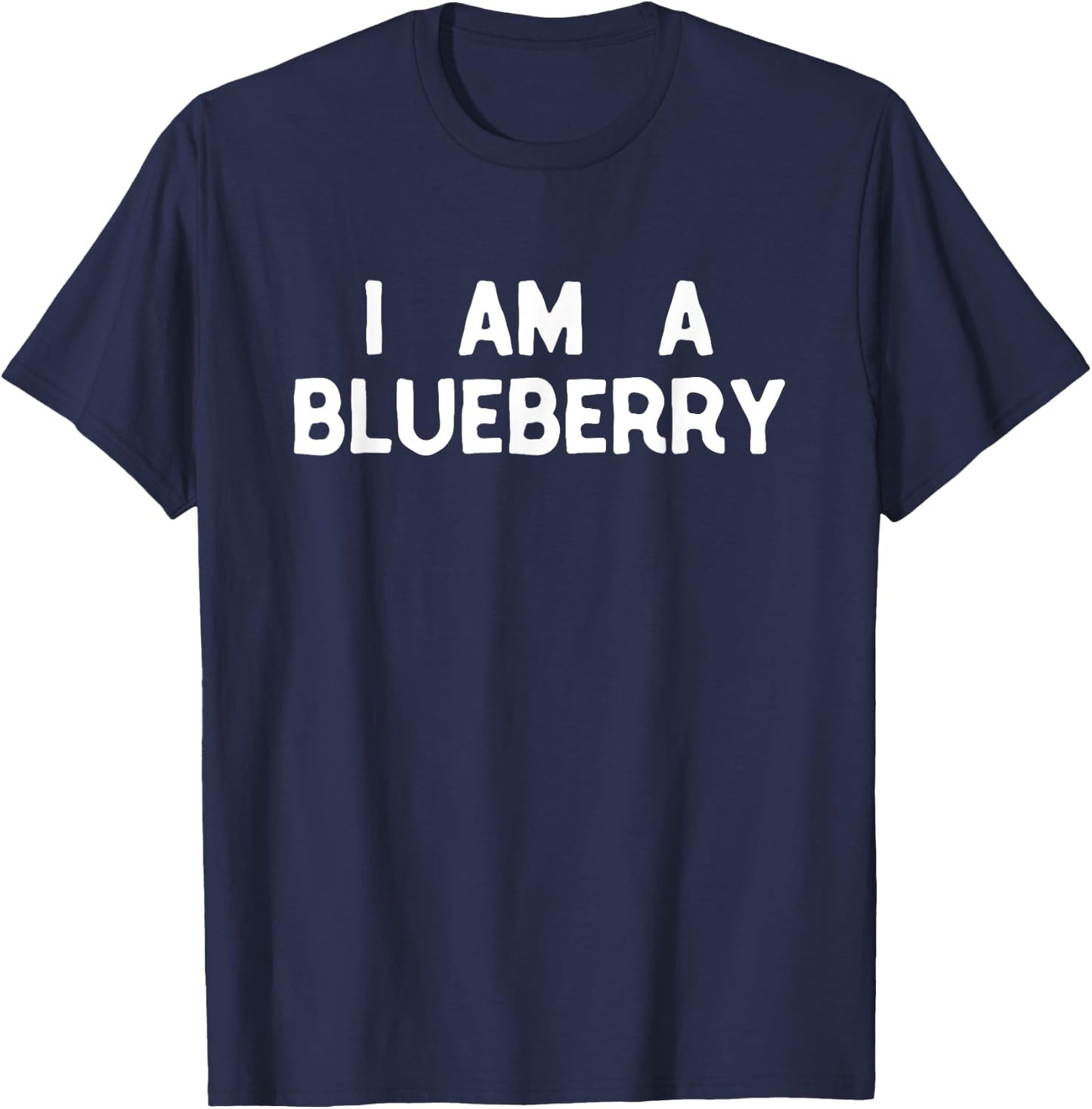 I Am A Blueberry Costume Halloween I'm Lazy Easy T-Shirt - T-Shirt | Navy