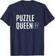Puzzle Queen Jigsaw Puzzle Master T-Shirt - T-Shirt | Navy