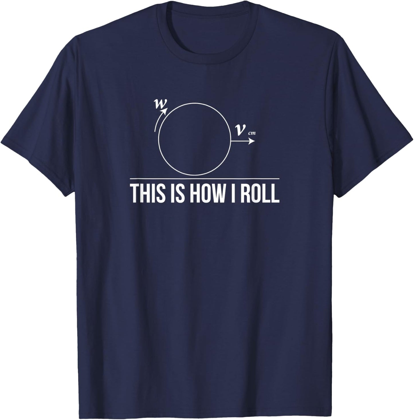 This is how I roll Sarcasm Novelty shirt Math Funny Math T-Shirt - T-Shirt | Navy