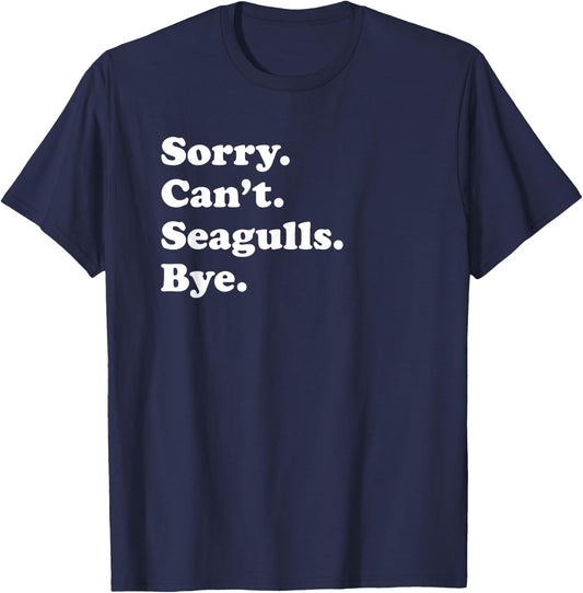 Funny Seagull Bird Gift Women Boys or Girls T-Shirt - T-Shirt | Navy