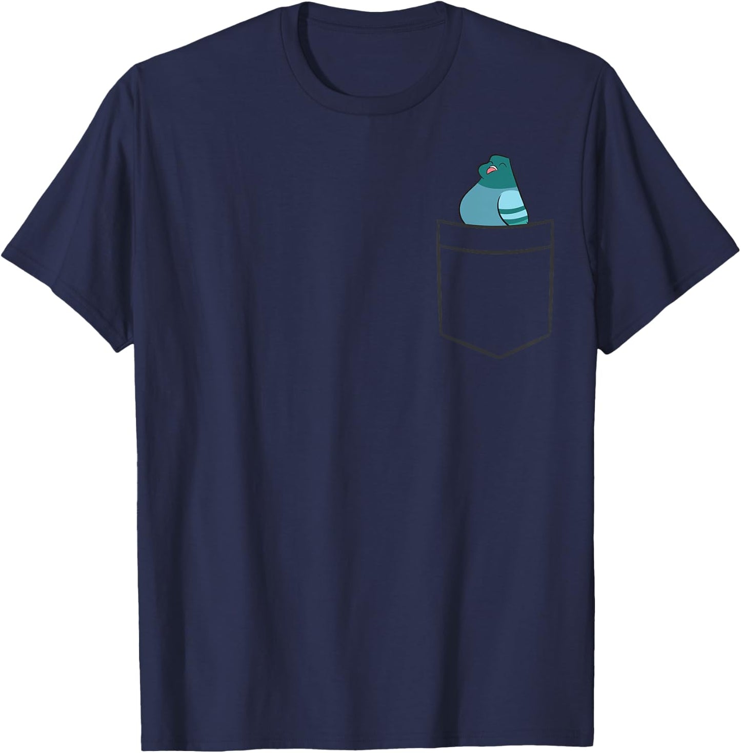 Pigeon In A Pocket Cute Pigeon Bird T-Shirt - T-Shirt | Navy