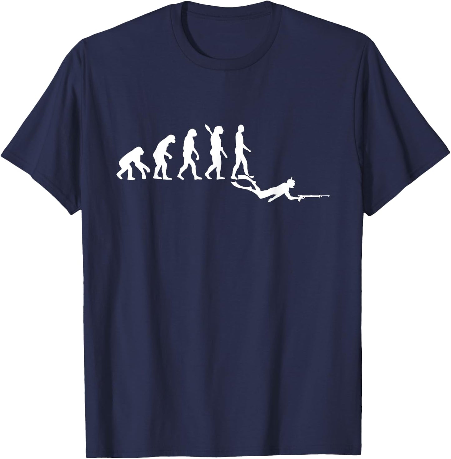 Spearfishing evolution T-Shirt - T-Shirt | Navy
