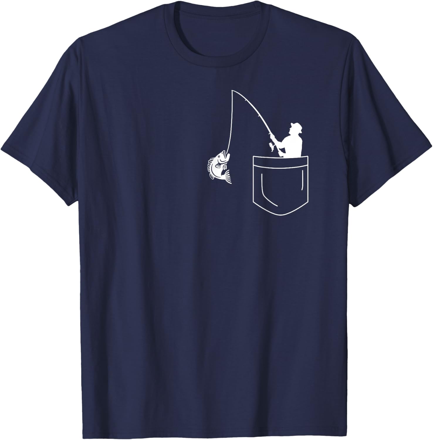 Fishing in bag T-Shirt - T-Shirt | Navy