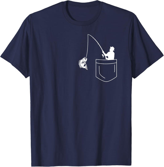 Fishing in bag T-Shirt - T-Shirt | Navy