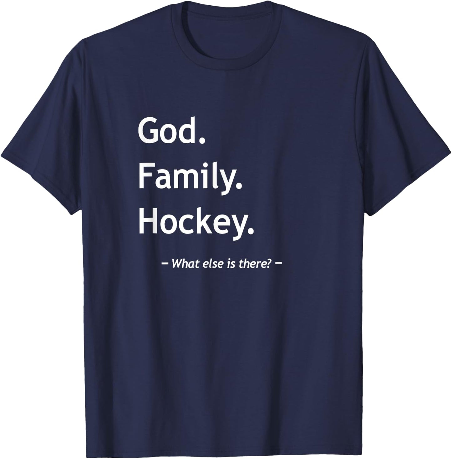 Christian Faith Jesus Christianity God Family Hockey T-Shirt - T-Shirt | Navy