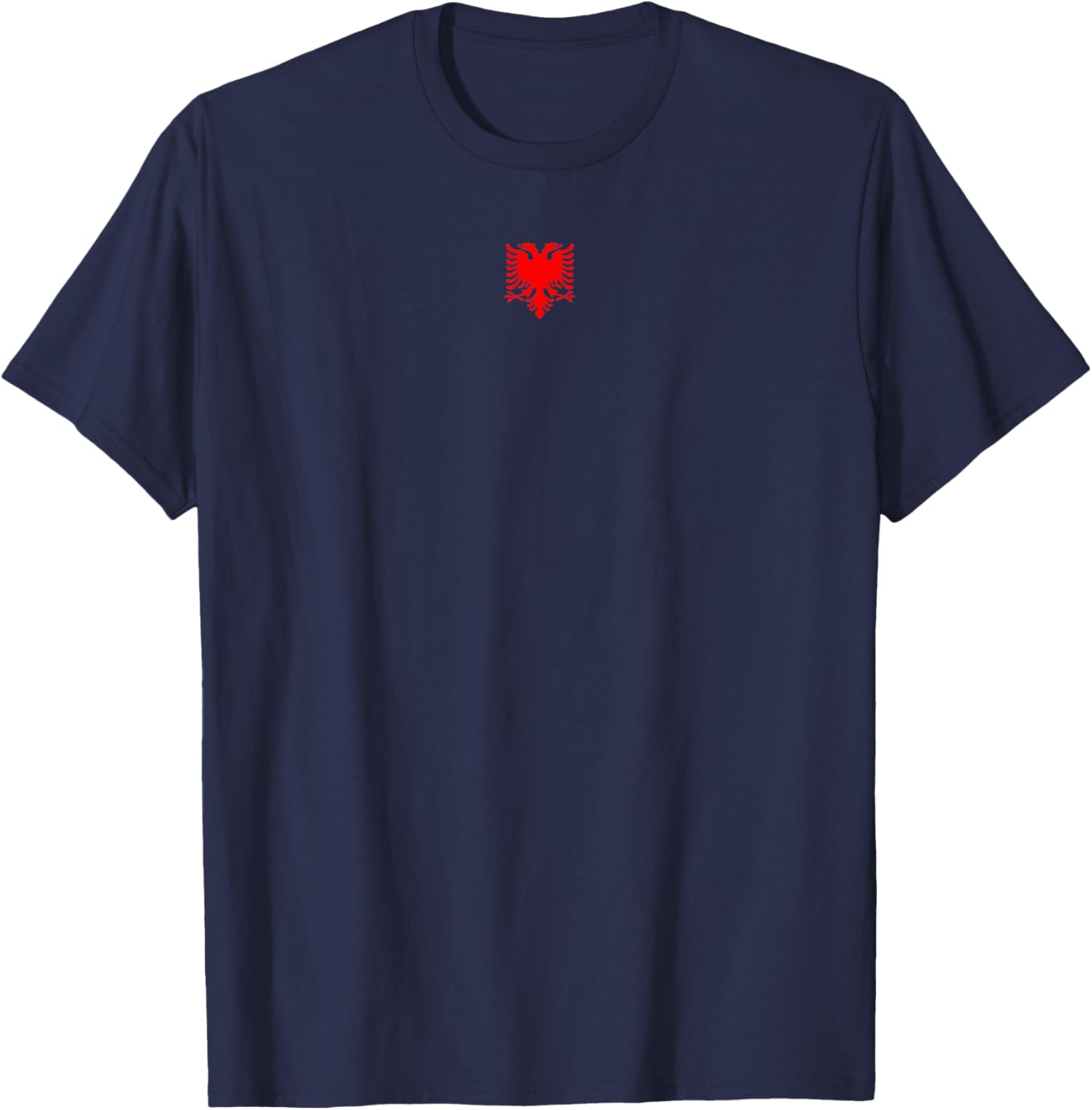 Albania Flag Albanian Double-headed Eagle T-Shirt - T-Shirt | Navy