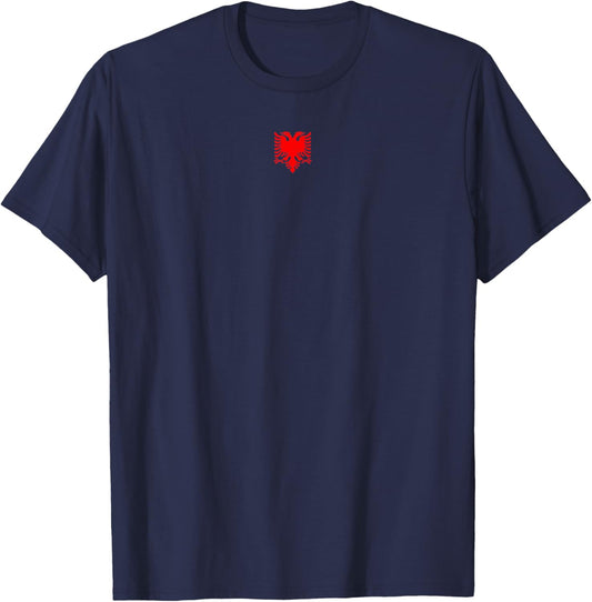 Albania Flag Albanian Double-headed Eagle T-Shirt - T-Shirt | Navy