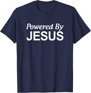 Powered By Jesus T-Shirt - T-Shirt | Navy