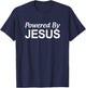 Powered By Jesus T-Shirt - T-Shirt | Navy