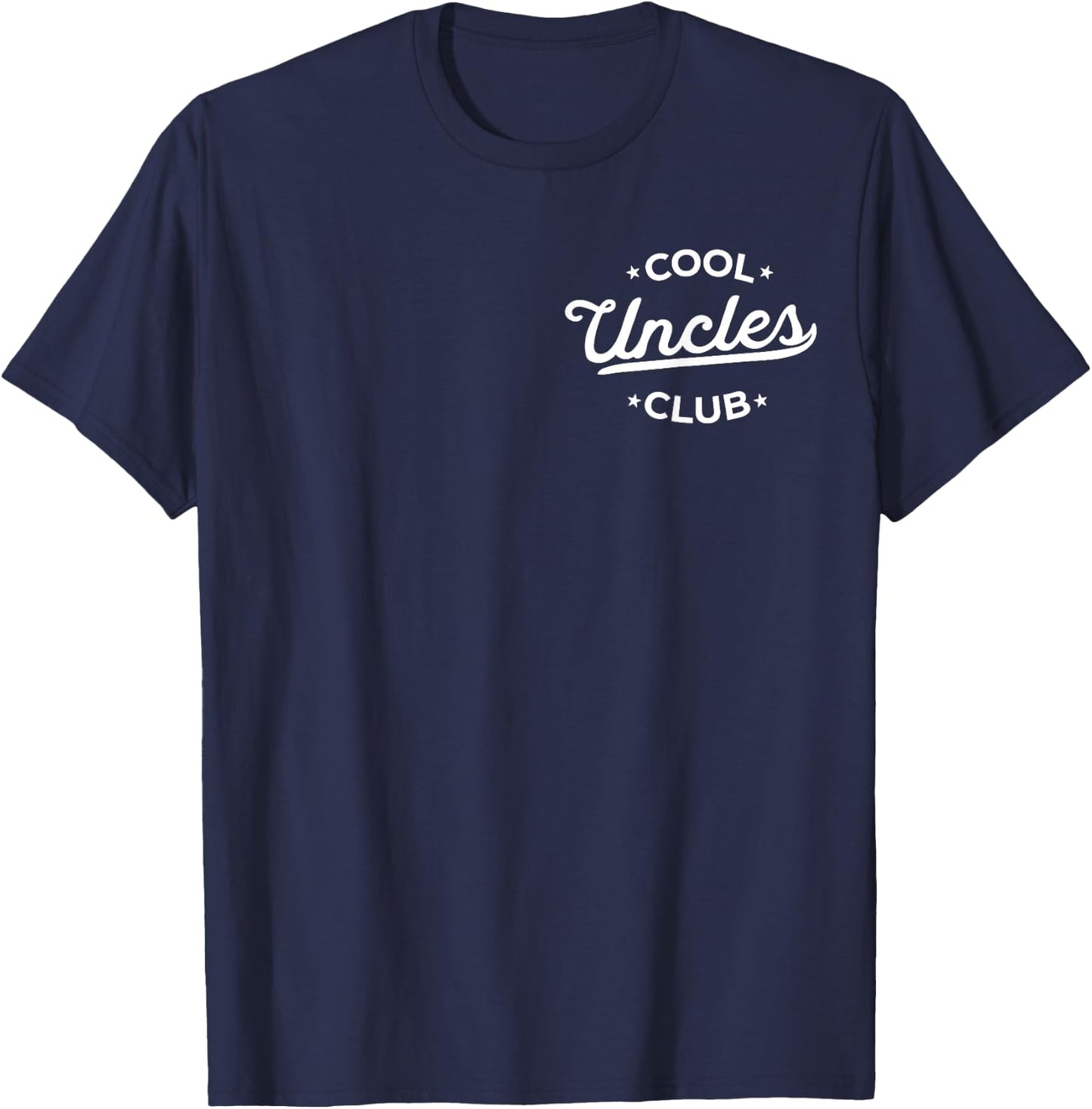 Cool Uncles Club Best Uncle Ever Funny Pocket Fathers Day T-Shirt - T-Shirt | Navy