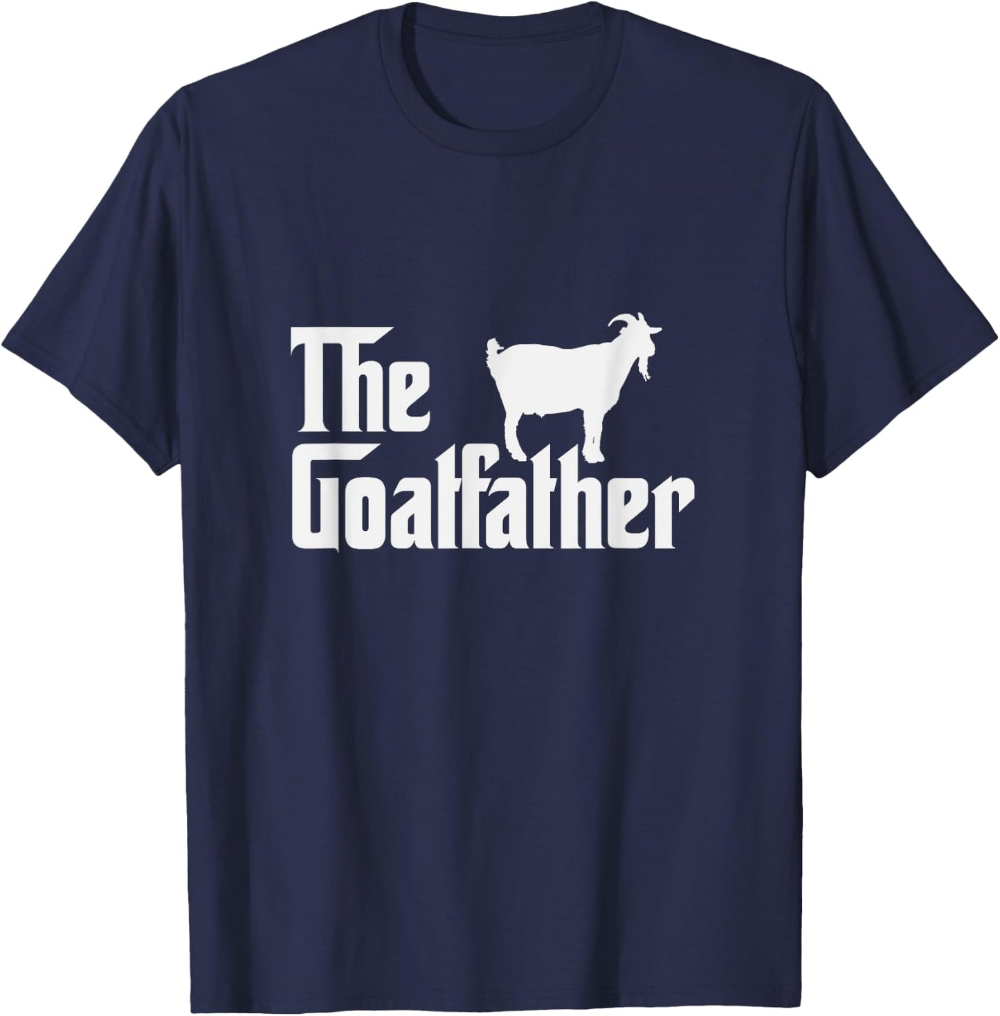 The Goatfather Funny Goat Father Nature & Animal Lover Gift T-Shirt - T-Shirt | Navy